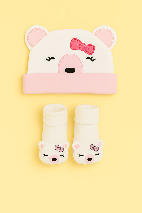 2-Pcs Cap and Bootie Gift Set