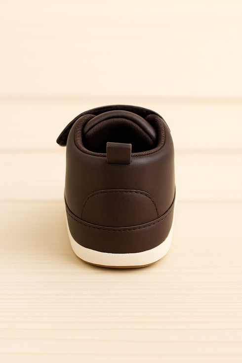 Dark Brown Baby Sneakers