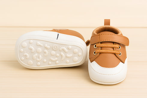 Light Tan Brown Baby Sneakers
