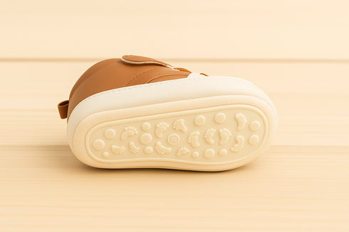 Light Tan Brown Baby Sneakers