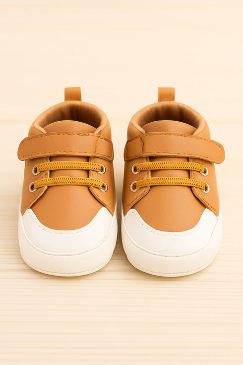 Light Tan Brown Baby Sneakers
