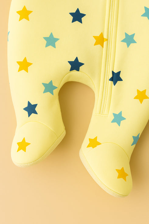 Star Scatter Fleece Footed Sleepsuit