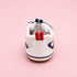 White & Navy Baby Sneakers
