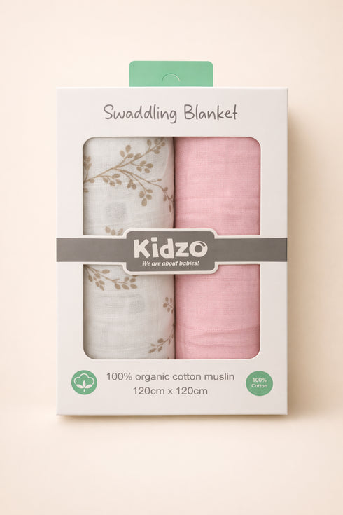 2-Pack Muslin Swaddle Blanket
