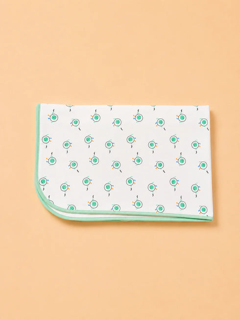 Green Waterproof Baby Changing Sheet (69 × 96 cm)