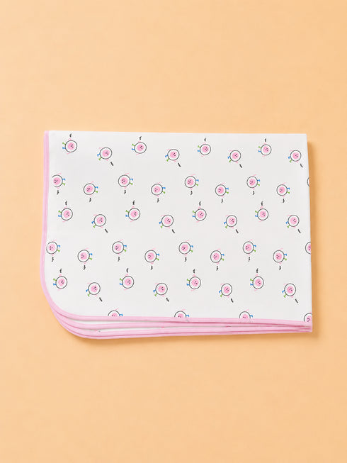 Pink Waterproof Baby Changing Sheet (69 × 96 cm)