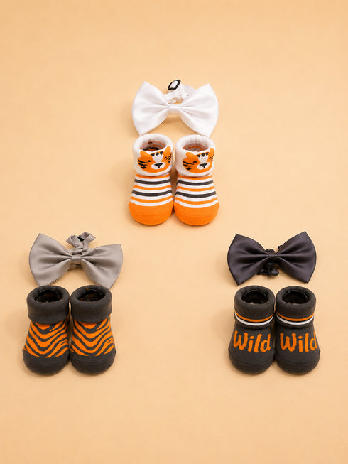 Baby 6-Pcs Headband & Sock Gift Set
