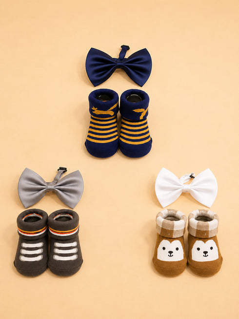 Baby 6-Pcs Headband & Sock Gift Set
