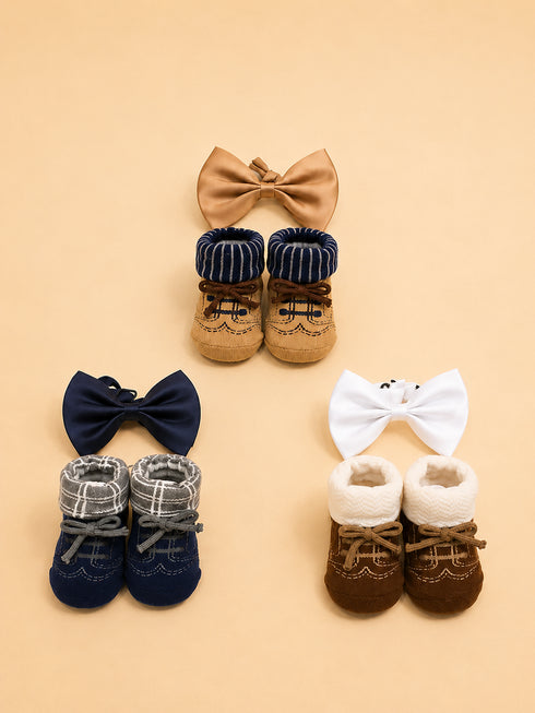 Baby 6-Pcs Headband & Sock Gift Set