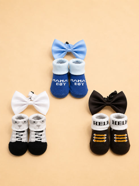Baby 6-Pcs Headband & Sock Gift Set