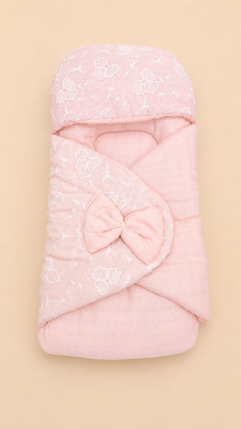 Blossom Elegance Lace Sleeping Carry Nest (Peach)