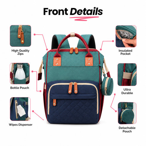 UrbanNest Colorblock Diaper Bag