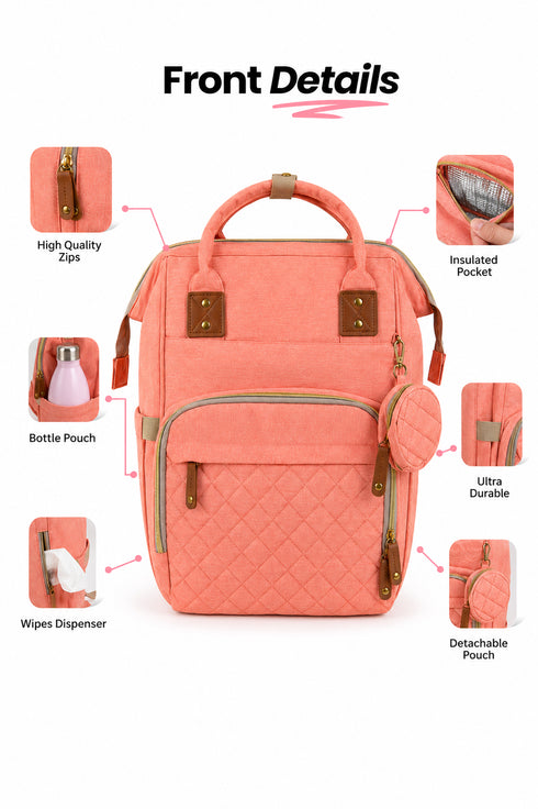 USB Waterproof Maternity Diaper Backpack