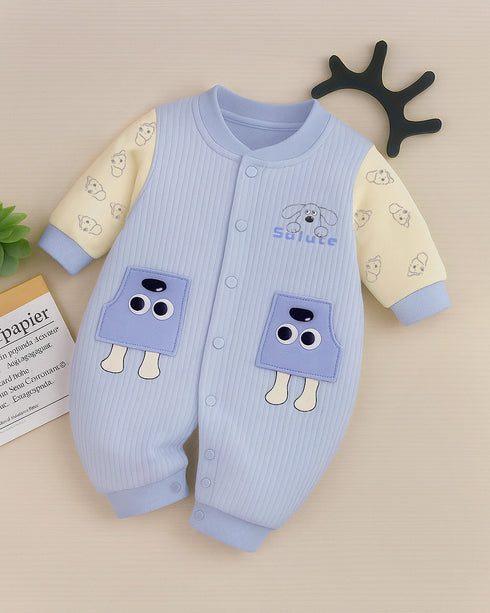 Salute Dog Flannel Fleece Sleepsuit