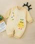 Pear Flannel Fleece Sleepsuit (Yellow)