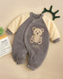 Coral Fleece Padded Sleepsuit(Gray)