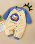 Coral Fleece Padded Sleepsuit (Blue)