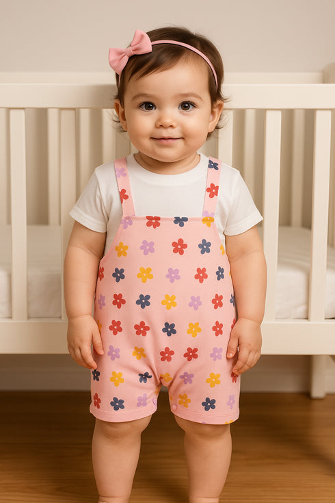 Petal Pop Dungaree Romper