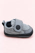 Grey Double-Strap Casual Sneakers