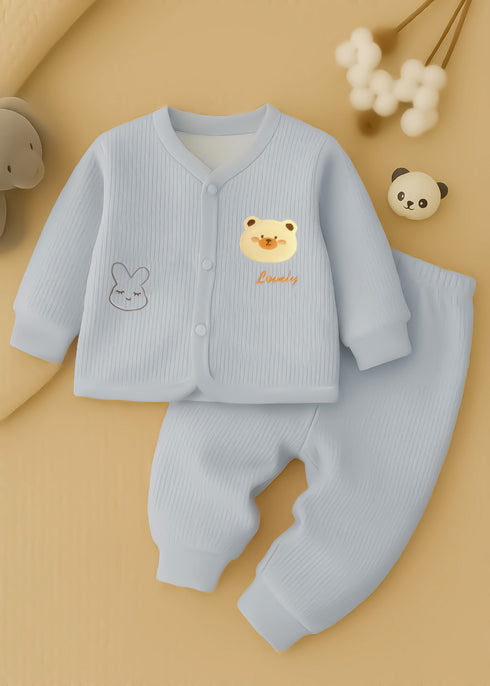 Dreamy Cub Blue Flannel Fleece Tracksuit