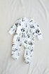 Panda Printed Fleece Footed Sleepsuit