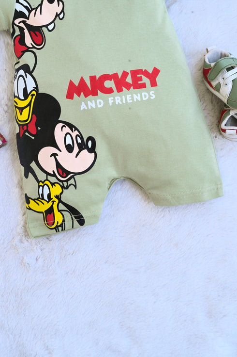 Mickey & Friends Buttoned Romper