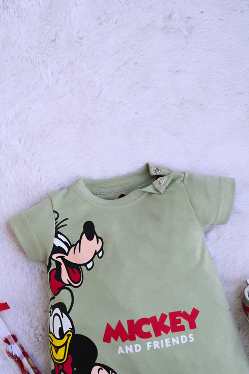 Mickey & Friends Buttoned Romper