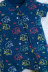 Elephant Printed Zip-Up Romper