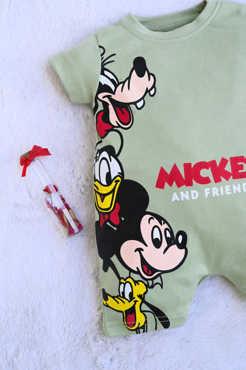 Mickey & Friends Buttoned Romper