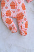 Cupcake Printed Frilled Zipper Interlock Footed Sleepsuit
