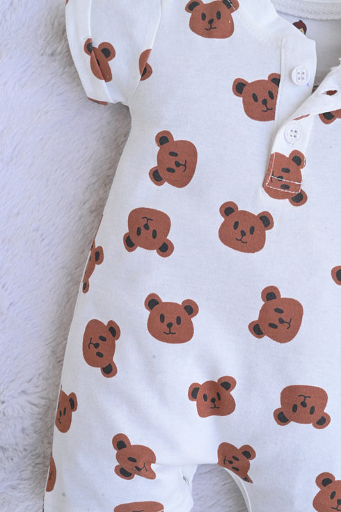Bear Bliss Henley Romper