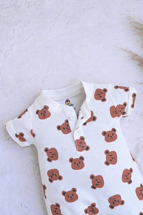 Bear Bliss Henley Romper