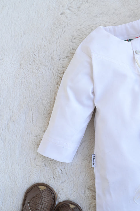 White Yemeni Thobe Set