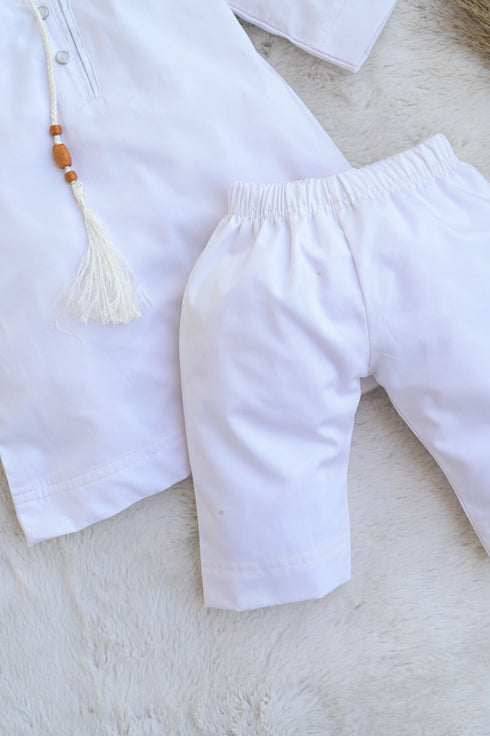 White Yemeni Thobe Set