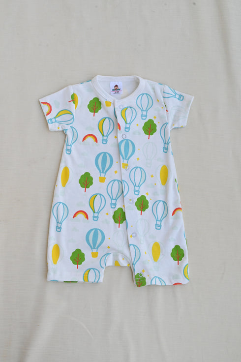 Sky Adventure Button Down Romper