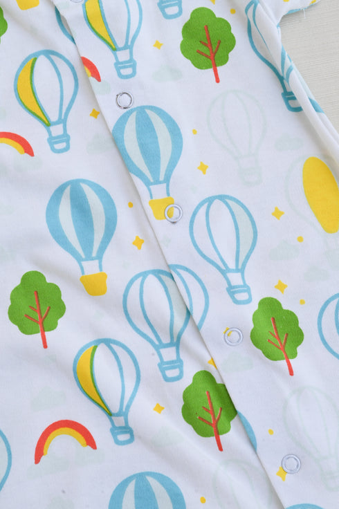 Sky Adventure Button Down Romper