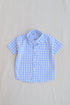 Sky Blue Checkered Button Down Shirt