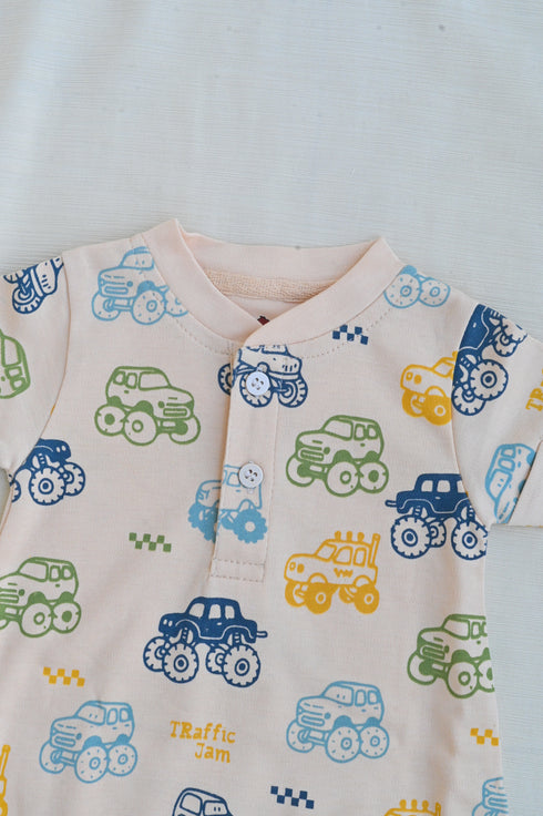 Tiny Wheels Adventure Henley Romper