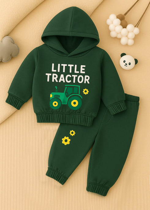 Little Tractor Fleece Hooded Set