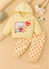 Cuddly Bear Fleece Hooded Set