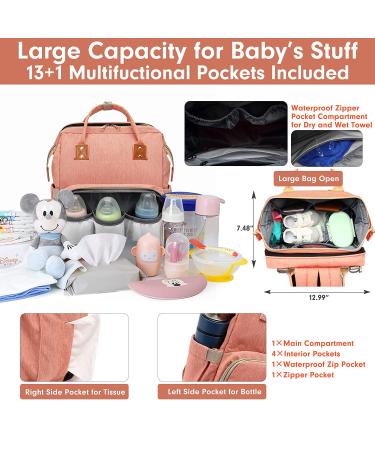 USB Waterproof Maternity Diaper Backpack