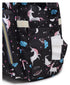 Baby Diaper Bag (Waterproof) Unicorn Black - Sunshine