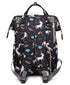 Baby Diaper Bag (Waterproof) Unicorn Black - Sunshine