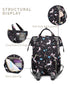 Baby Diaper Bag (Waterproof) Unicorn Black - Sunshine