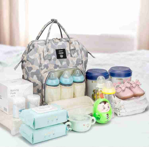 Diaper Bag Backpack with Changing Sheet