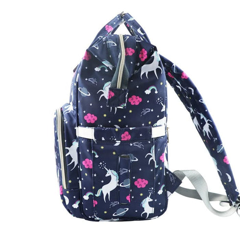 Baby Diaper Bag (Waterproof) Unicorn Blue- Sunshine