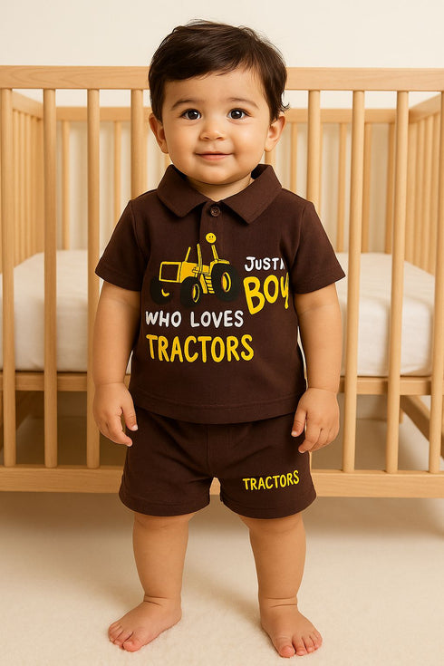 Tractor Polo Short Set