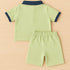 Scooby Dooby Panelled Polo Short Set