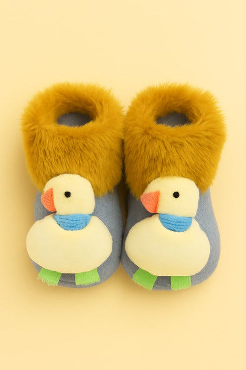 Cute Duck Baby Booties Set