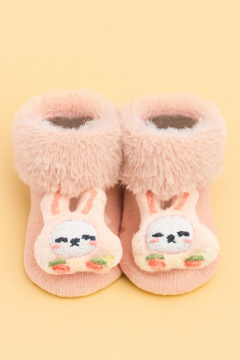 Cuddly Bunny Baby Booties Set